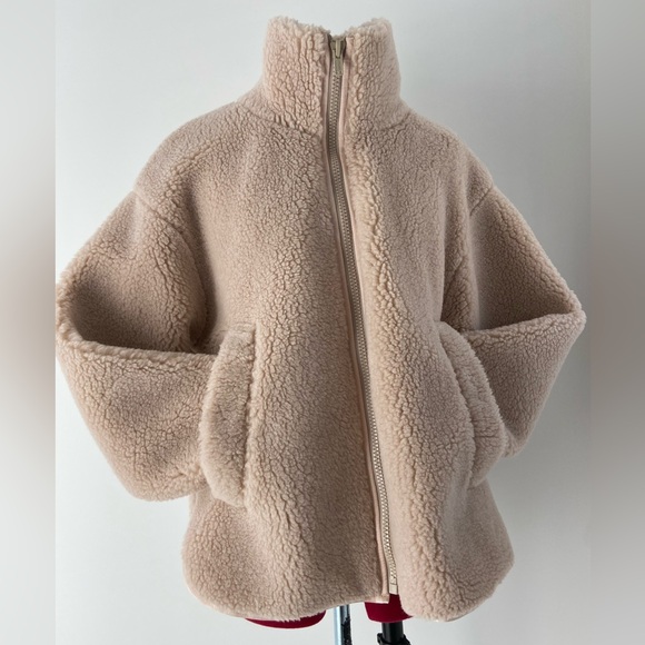 Citizens Of Humanity Cream Sherpa Jacket - Picture 2 of 16